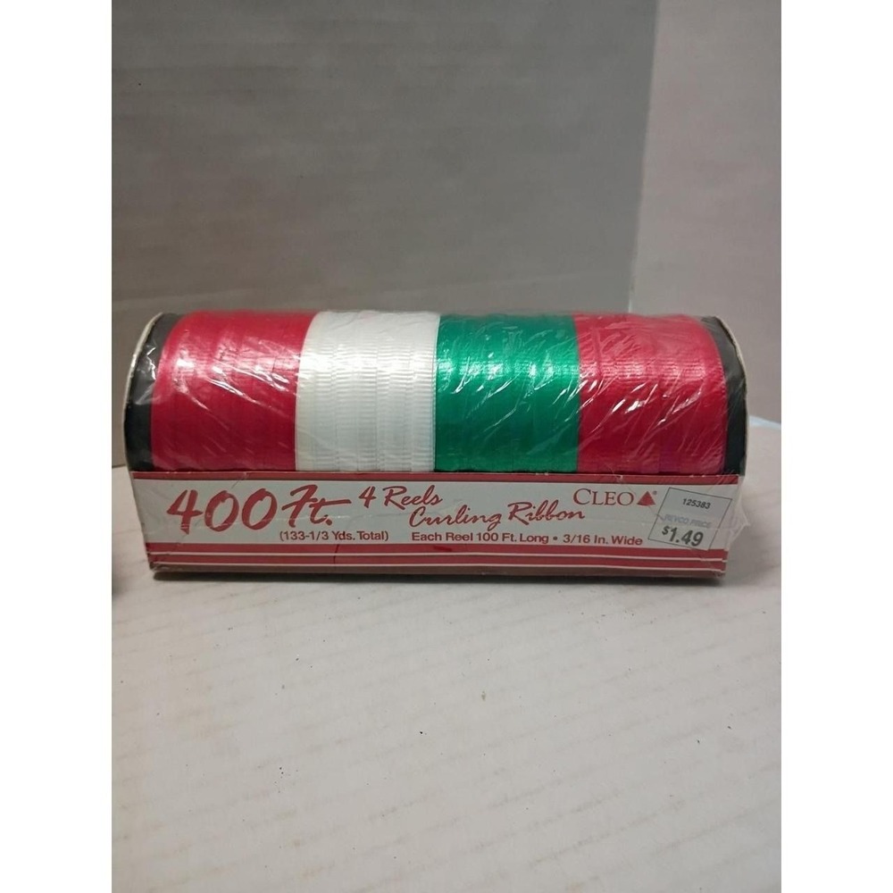 Vintage Cleo Gift Ribbon Set Contains Unopened Curling Ribbon & Unopened Ribbon - Picture 3 of 6